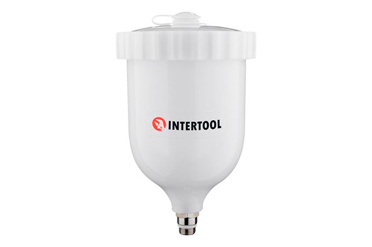 Бачок для пневмопистолета HP Intertool 600 мл наружная резьба М14 x 1.25 (PT-1902)