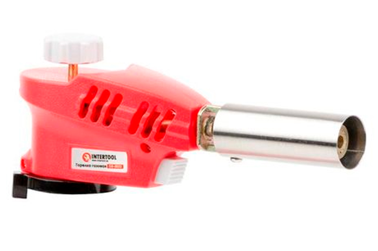 Пальник газовий c пьезоподжигом Intertool GB-0023 (GB-0023)
