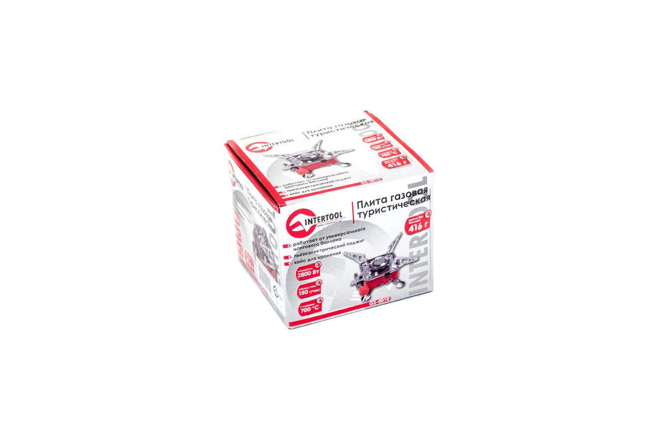 Плита газова портативна Intertool 110 x 110 x 90 мм (GS-0010)