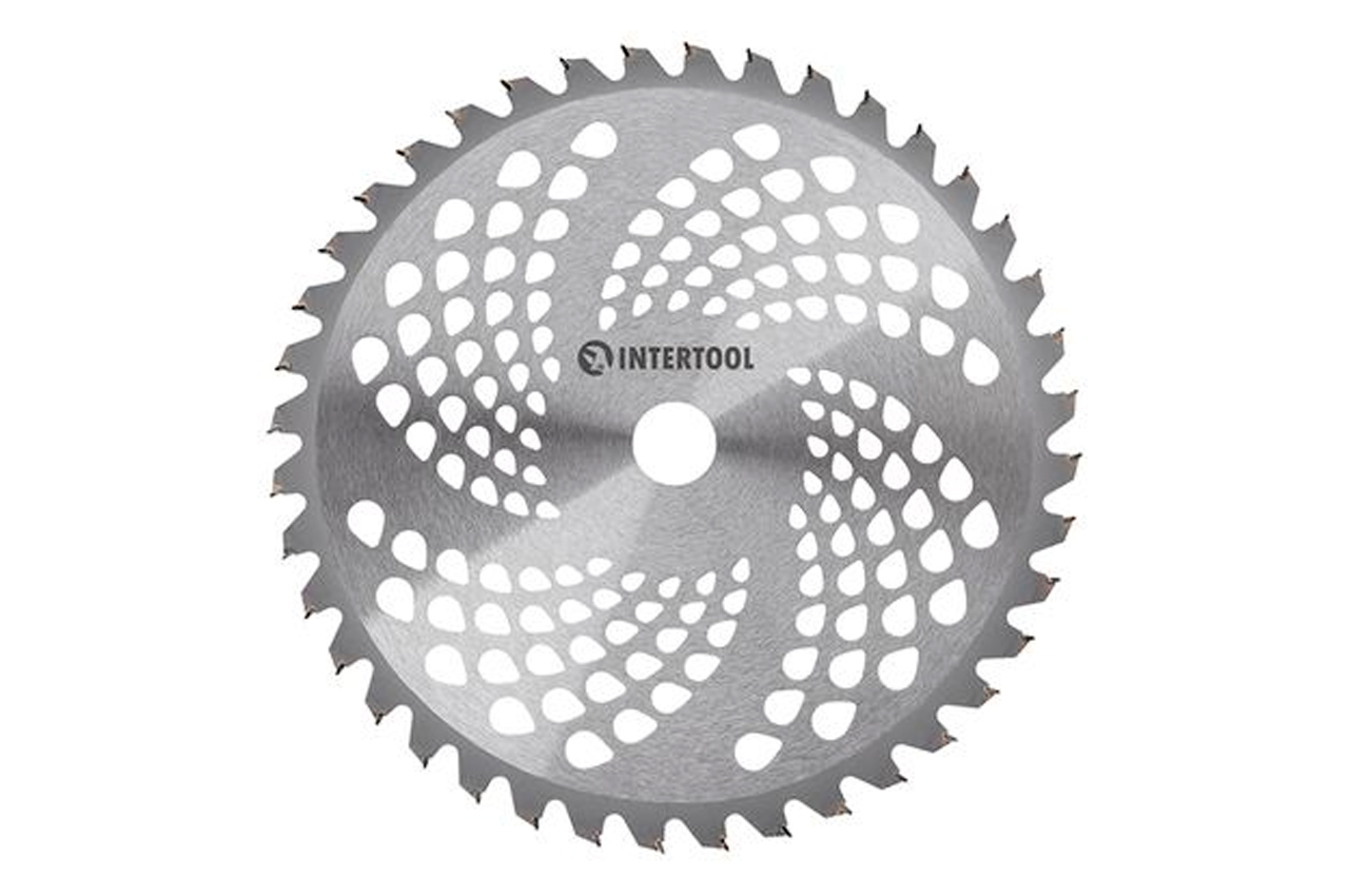 Диск для тримера Intertool 254 х 40T х 25.4 мм з напайками (DT-2239)