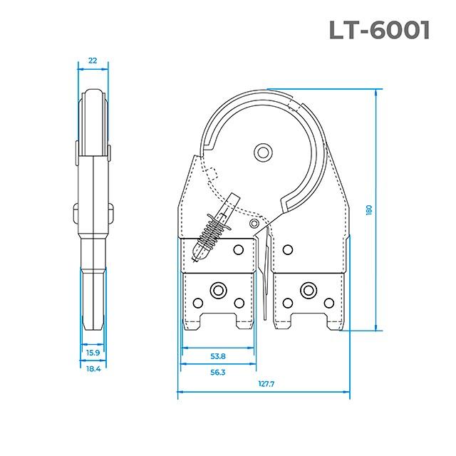 Механізм для сходів Intertool шарнірний (LT-6001)
