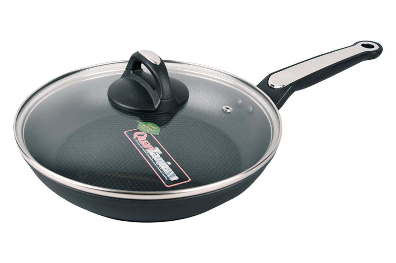 Сковорода антипригарна Maestro 220 мм з кришкою MR-1207-22 (MR-1207-22)
