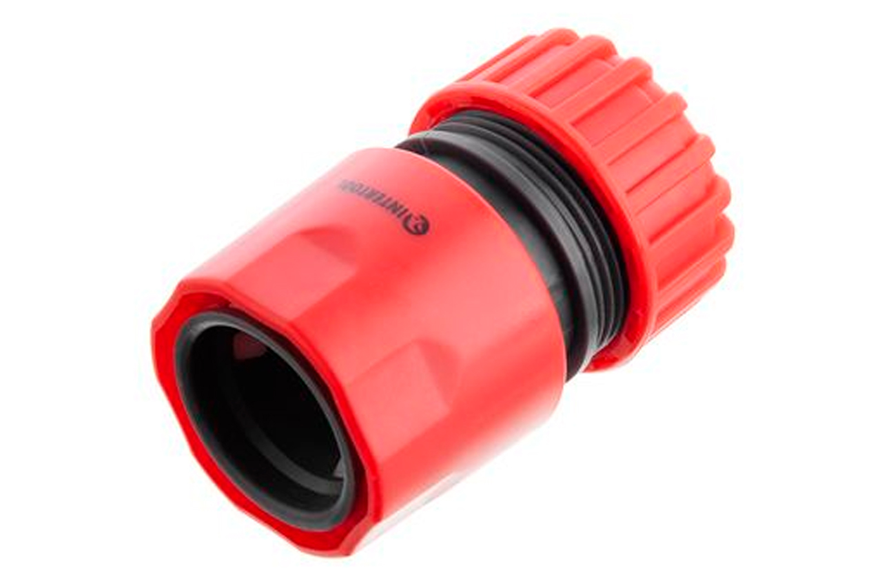 Конектор Intertool з аквостопом 3/4" для шланга 3/4" (GE-1021)