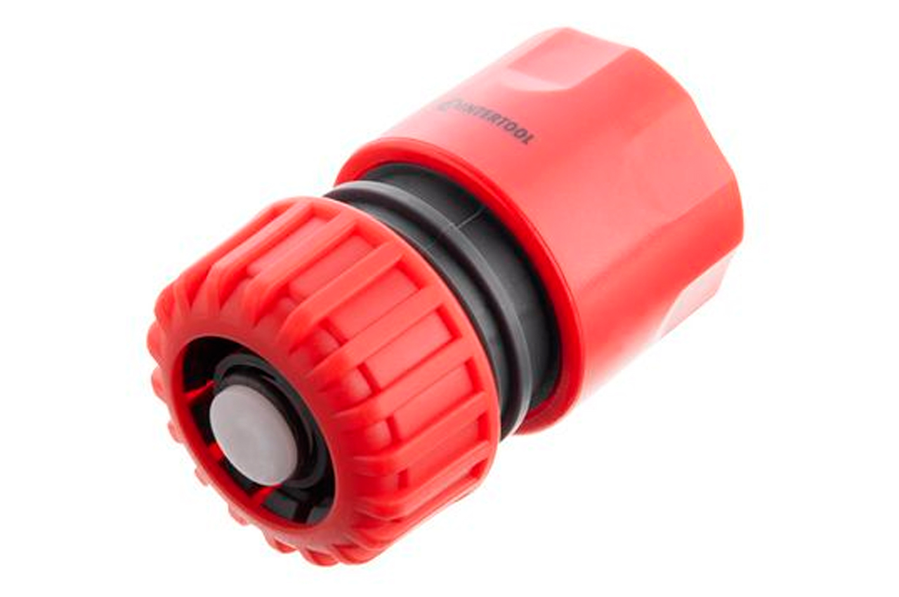 Конектор Intertool з аквостопом 3/4" для шланга 3/4" (GE-1021)