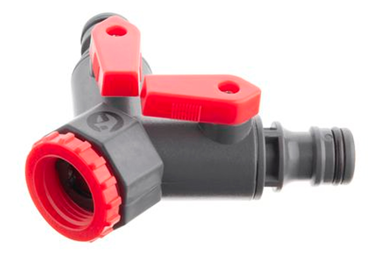 Розподільник Intertool двоканальний 1/2"  з внутрішнім різьбленням 3/4" і 1" (GE-2003)