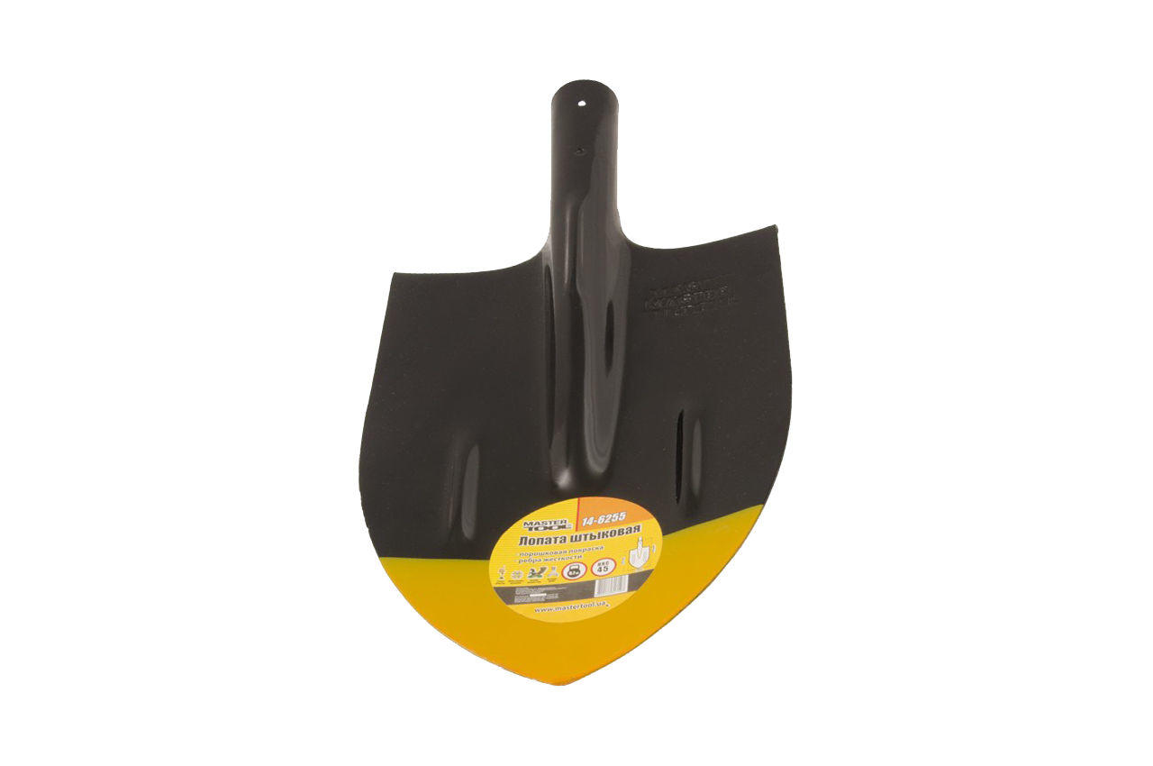 Лопата штикова Mastertool 210 x 290 мм x 0.7 кг Чорна (14-6255)
