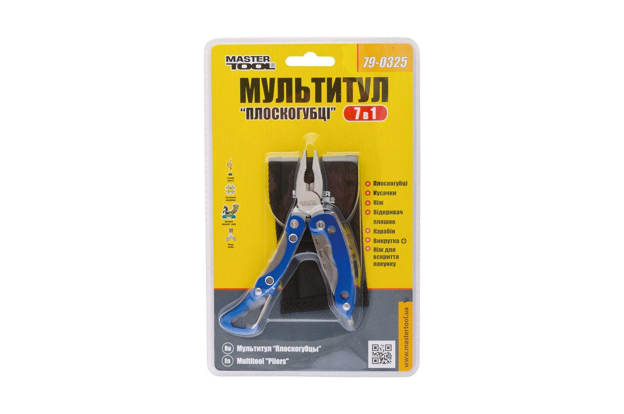 Мультитул Mastertool 7-в-1 плоскогубці (79-0325)