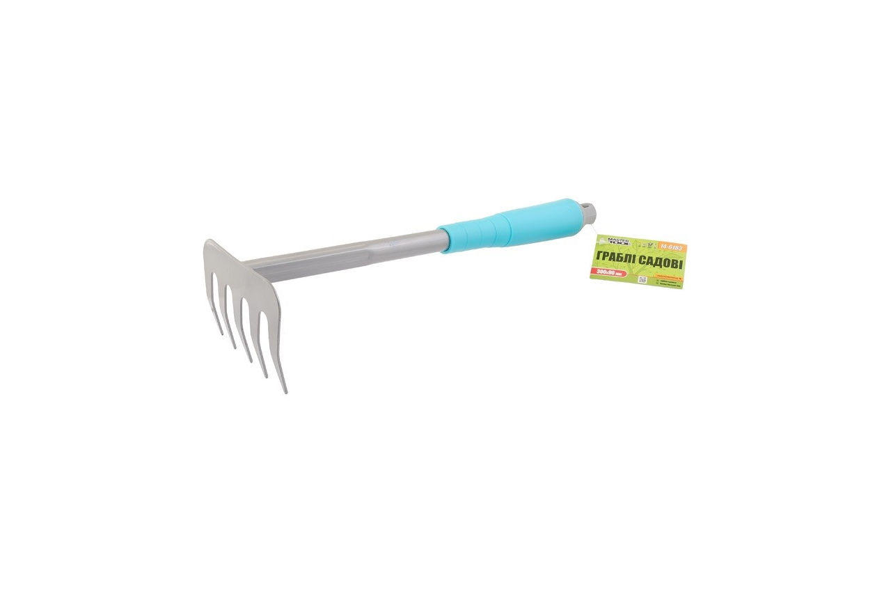 Граблі прямі Mastertool 300 x 90 мм ручка пластик (14-6183)