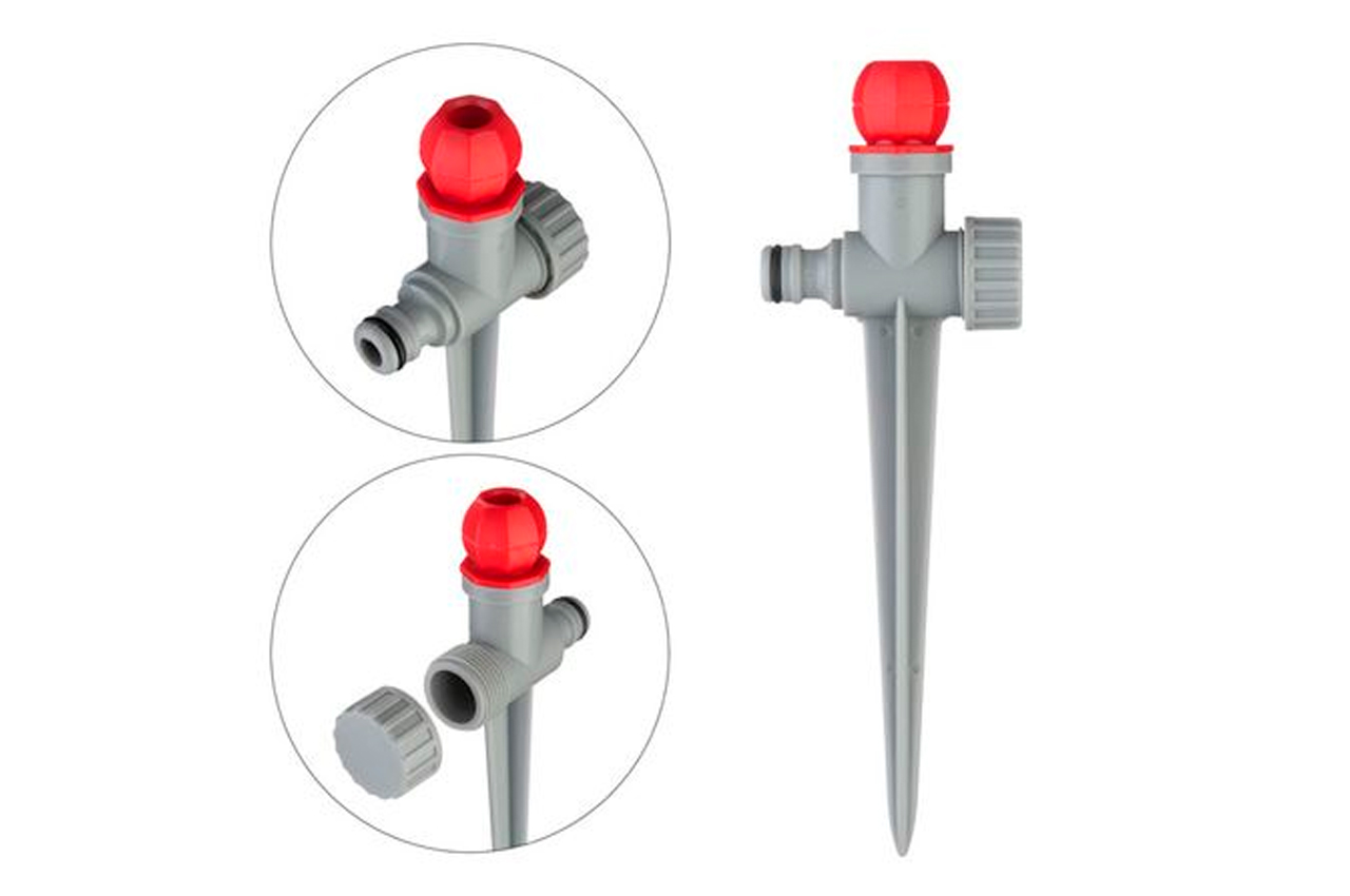 Дождеватель Intertool статичний на милиці куля (GE-0058)