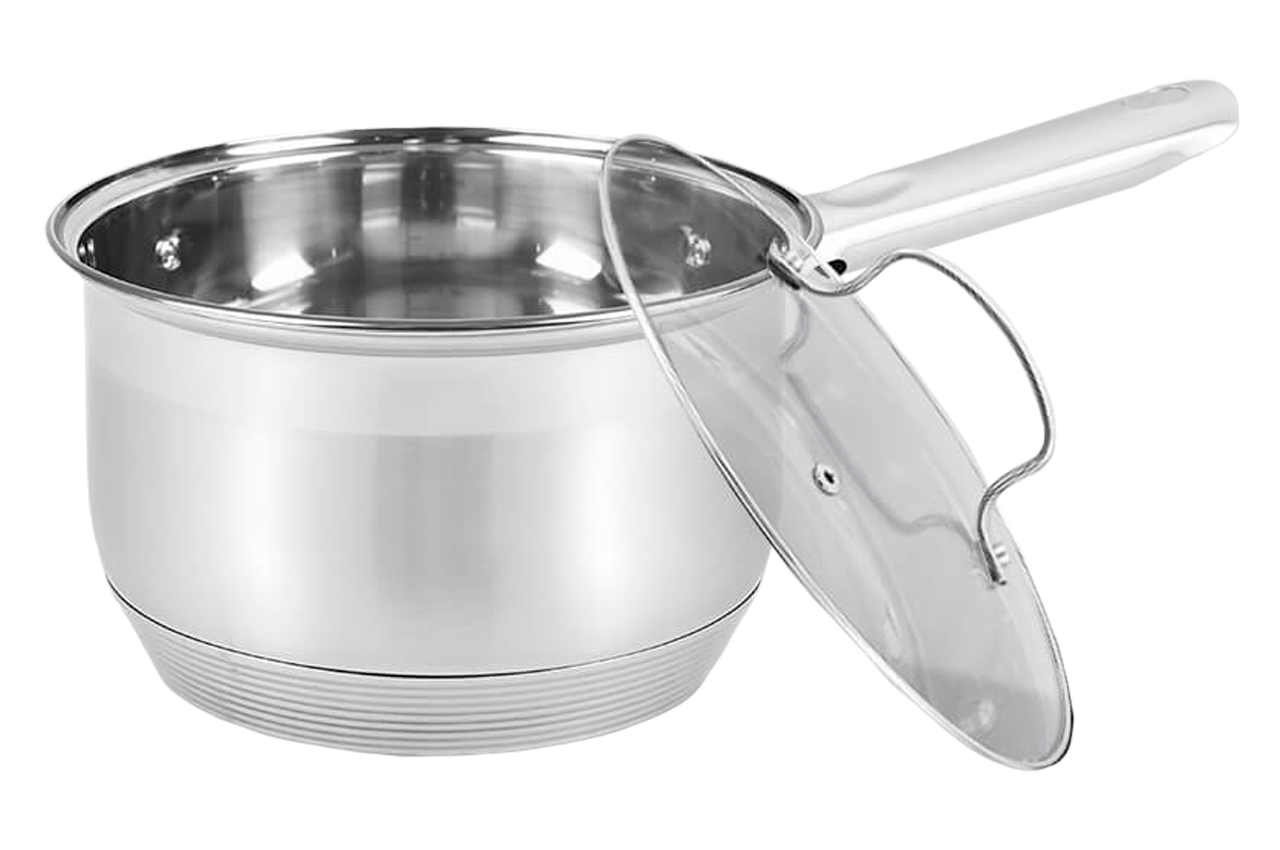 Сотейник нержавіючий Maestro 160 мм x 2.1 л з кришкою MR-3512-16S (MR-3512-16S)