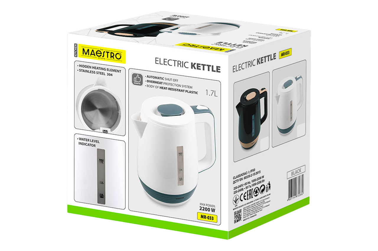 Електрочайник Maestro MR-033-White (MR-033-WHITE)