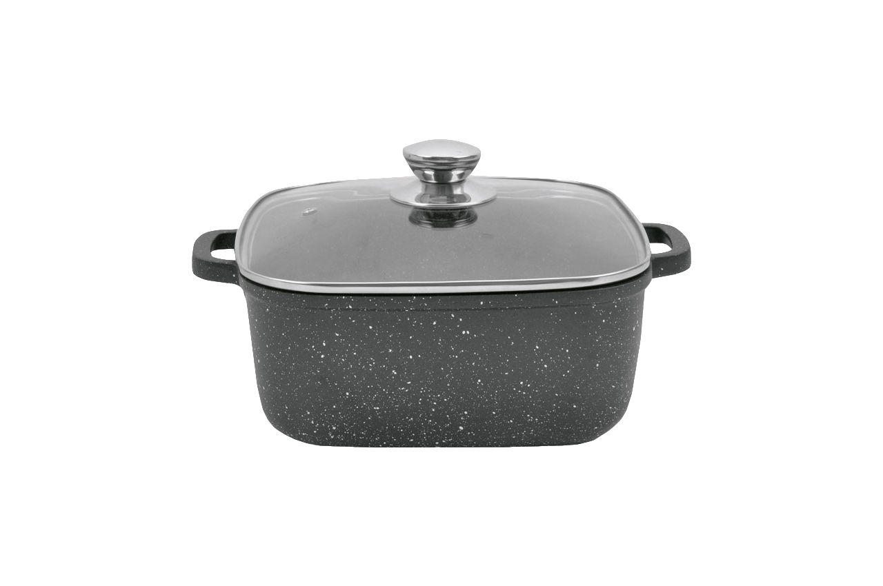 Каструля антипригарная Maestro 280 x 280 мм x 8 л Granite (MR-2828)