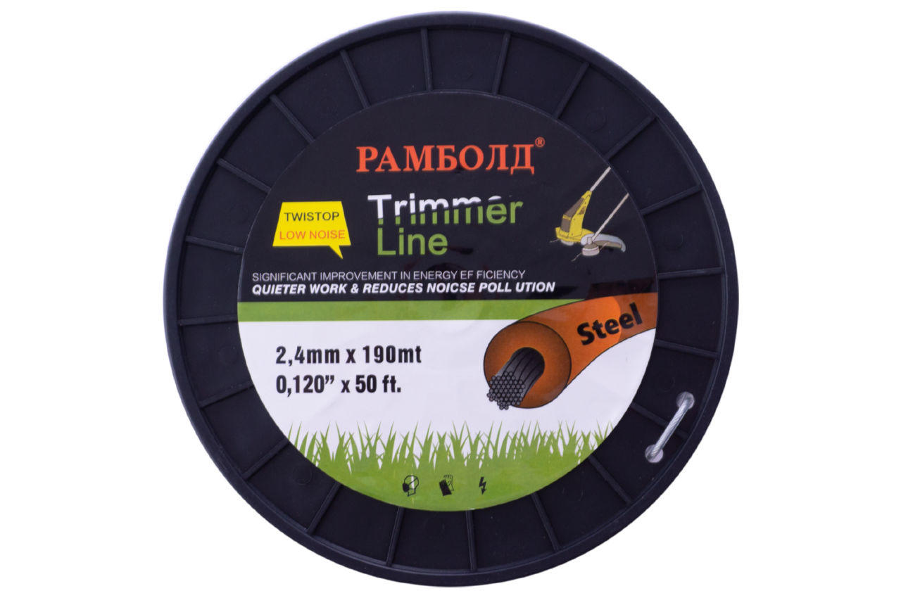 Волосінь для трі ммера Рамболд 2.4  мм x 190 м трос (SE 2.4*190)
