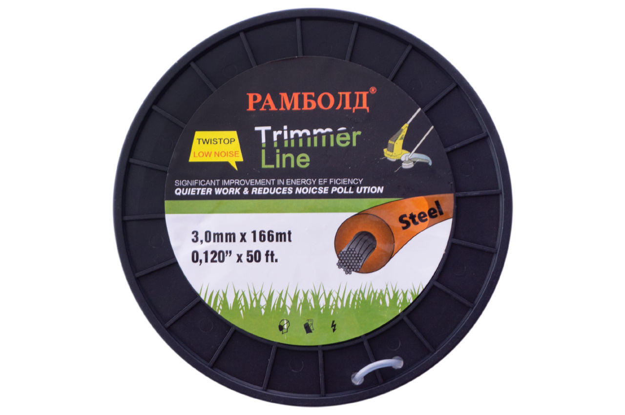 Волосінь для трі ммера Рамболд 3.0 мм x 166 м трос (SE 3*166)