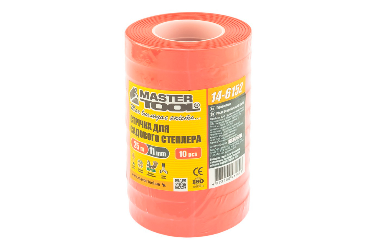 Стрічка для підв'язки рослин Mastertool 11 мм x 25 м (10 шт.) (14-6152)