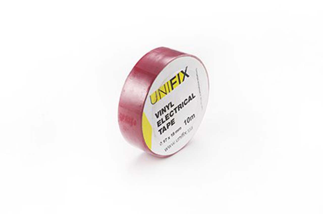 Стрічка ізоляційна Unifix 18 x 0.17 мм x 20 м червона (ETU-20R)