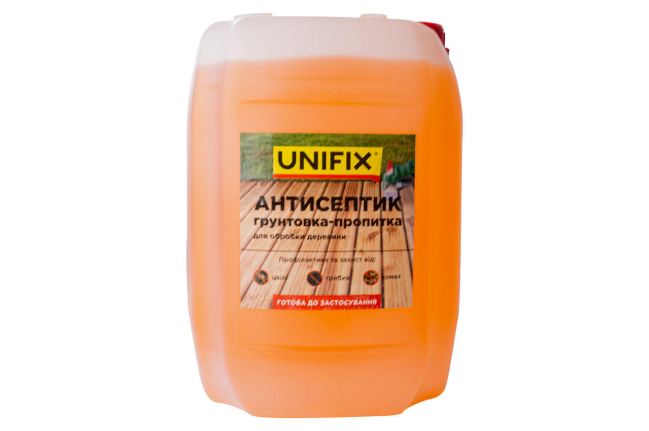 Антисептик грунтовка-пропитка для обработки древесины Unifix 10 кг (951130)