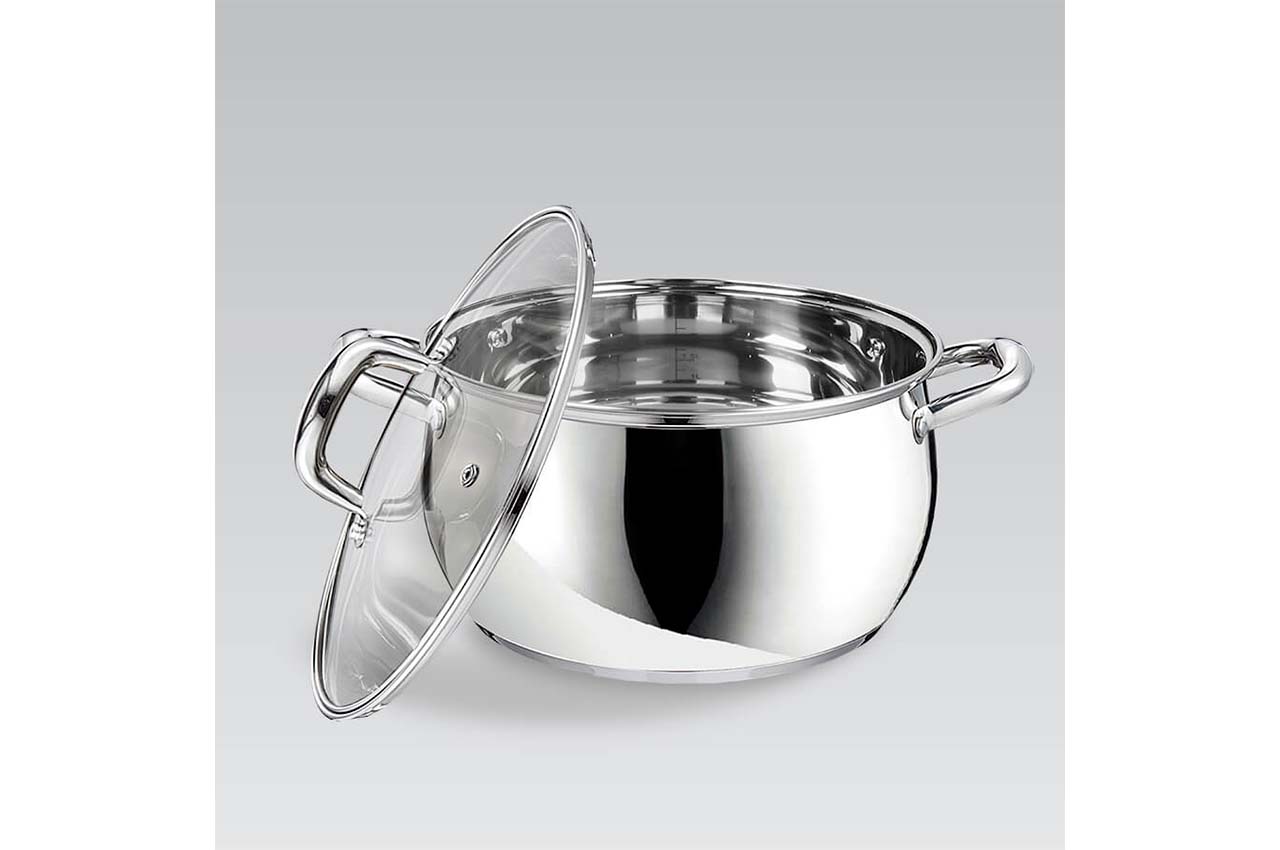 Каструля нержавіюча Maestro 160 мм x 2 л (MR-3515-16)