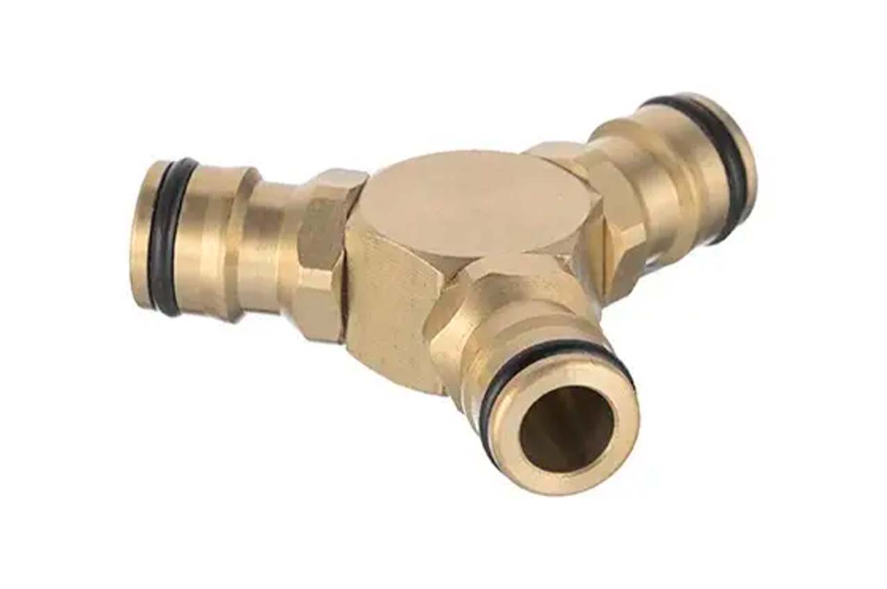 Трійник латунний для конектора Intertool-Storm 1/2" × 1/2" × 1/2" (GE-1203)