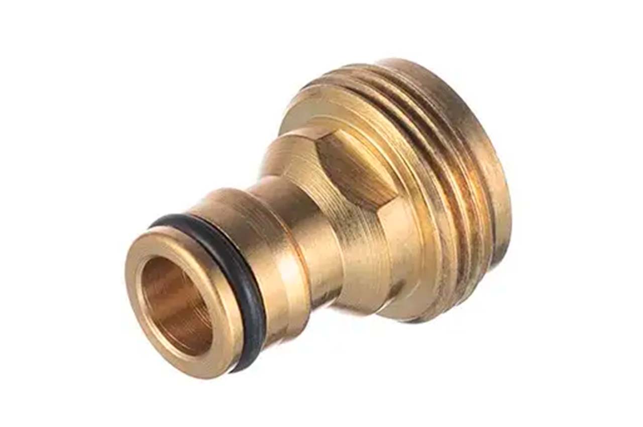 Адаптер латунный Intertool-Storm на коннектор 1/2" с наружной резьбой 3/4" (GE-1202)