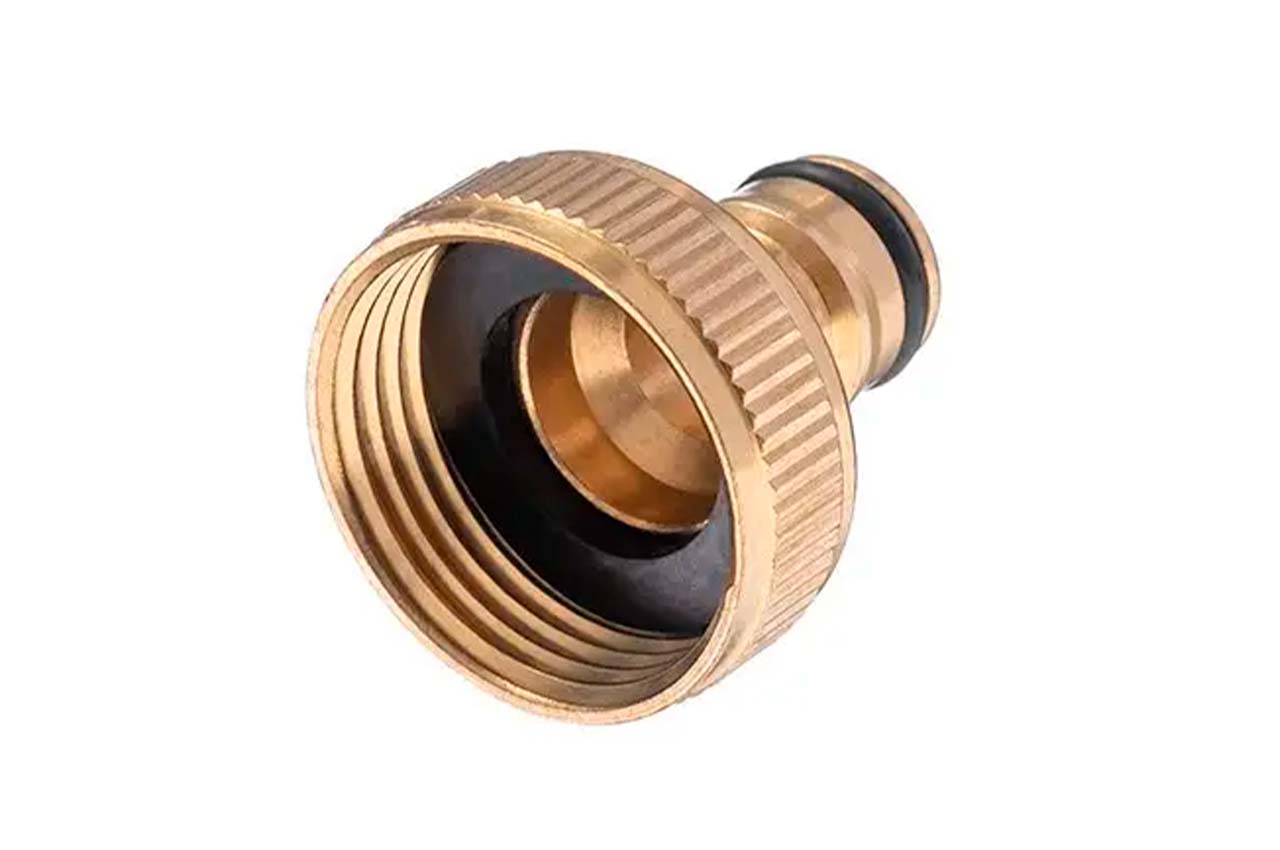 Адаптер латунний Intertool-Storm на конектор 1/2" з внутрішнім різьбленням 1" (GE-1212)
