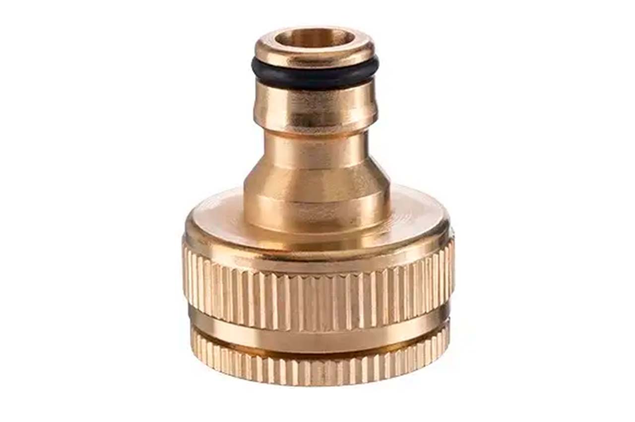 Адаптер латунний Intertool-Storm на конектор 1/2" з внутрішнім різьбленням 3/4" і 1" (GE-1211)