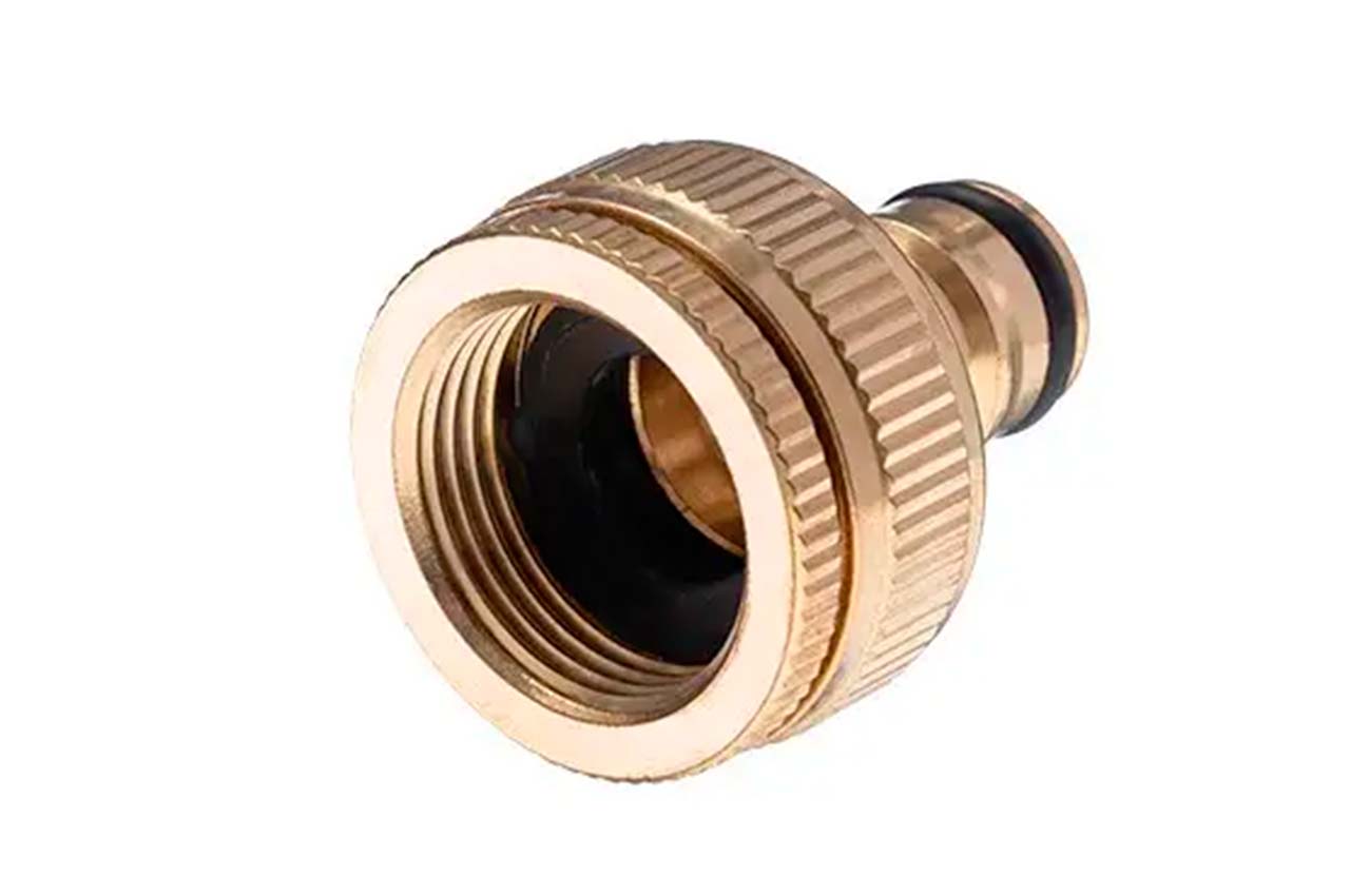 Адаптер латунний Intertool-Storm на конектор 1/2" з внутрішнім різьбленням 3/4" і 1" (GE-1211)