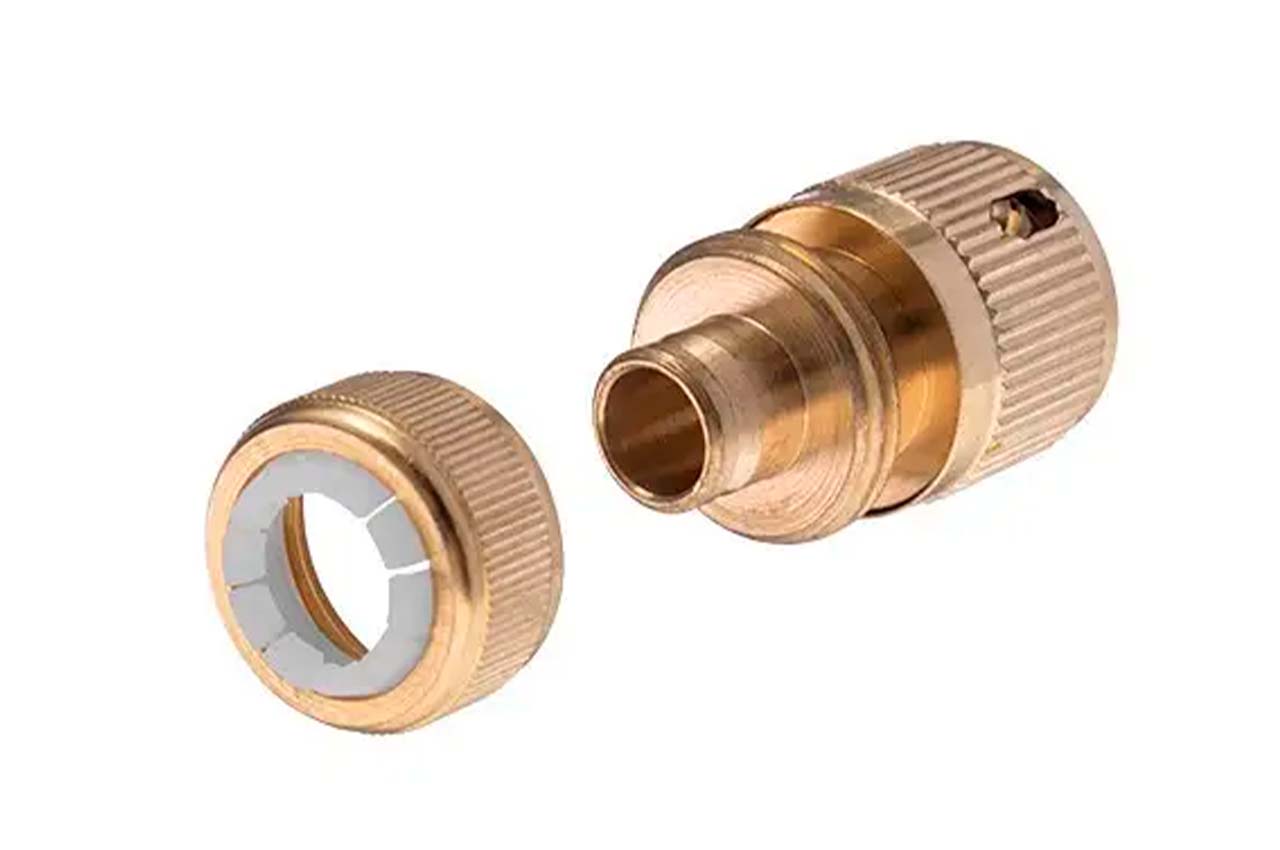 Конектор латунний на шланг Intertool-Storm 1/2" × 1/2" (GE-1216)