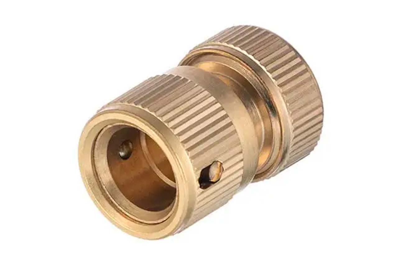 Конектор латунний на шланг з аквастопом Intertool-Storm 1/2" × 3/4" (GE-1217)