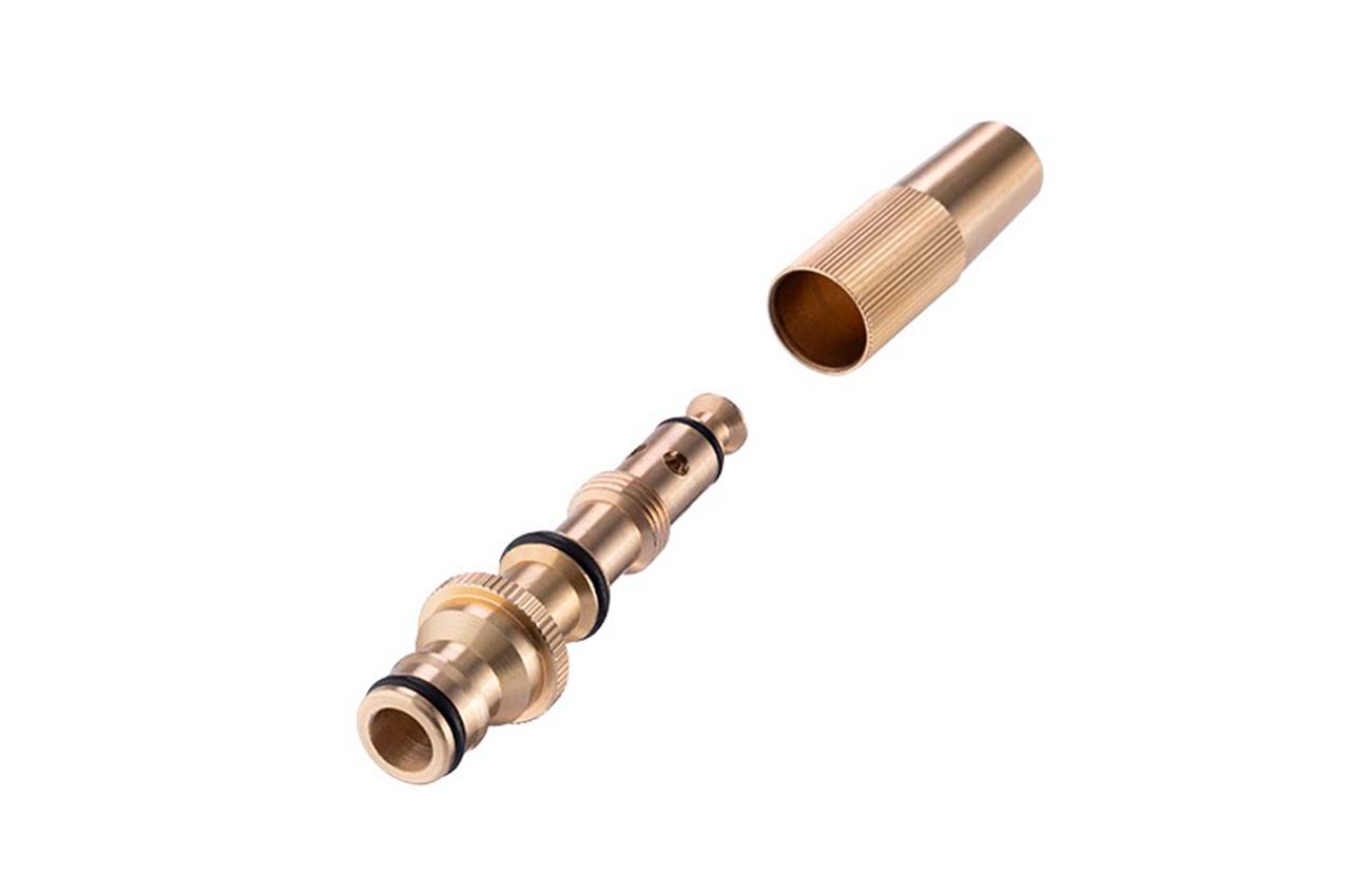 Набір латунний для поливу Intertool-Storm 1 насадка 1/2" × 1 адаптер 1/2 і 3/4" × 2 конектори 1/2" (GE-1426)