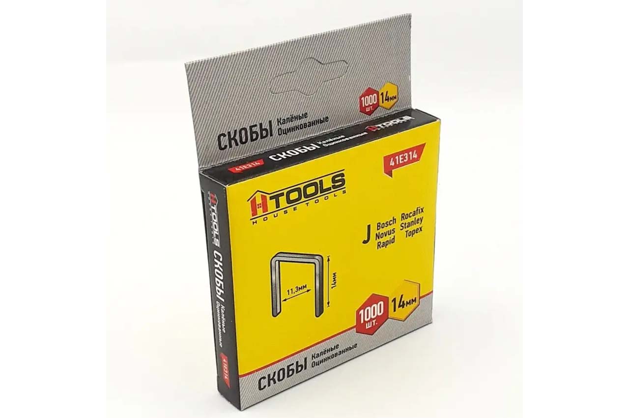Скоба Housetools 14 x 0.7 x 11.3 мм (1000шт) (41E314х1)