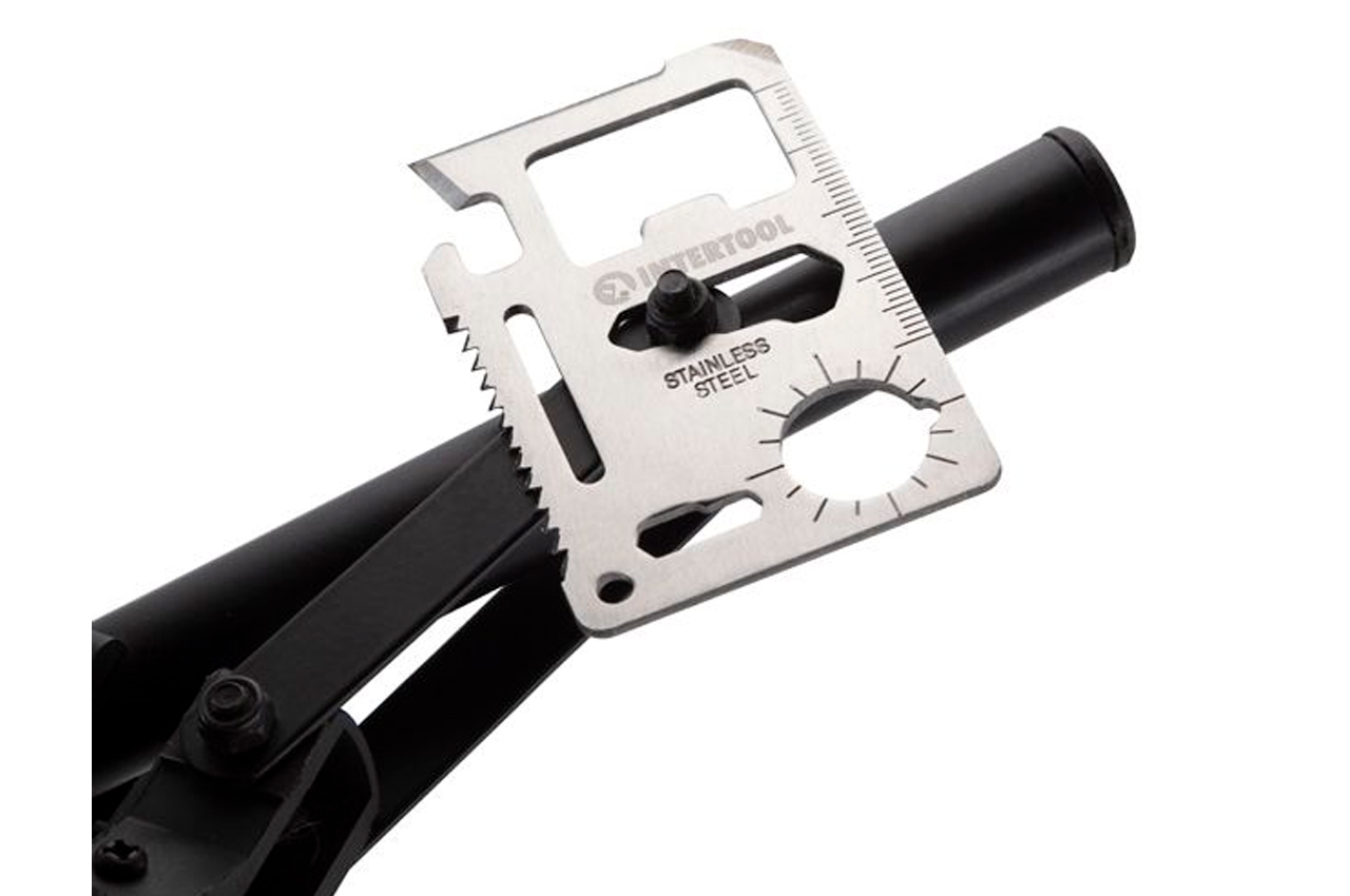Мультитул Intertool 70мм x 11од карта (HT-0589)