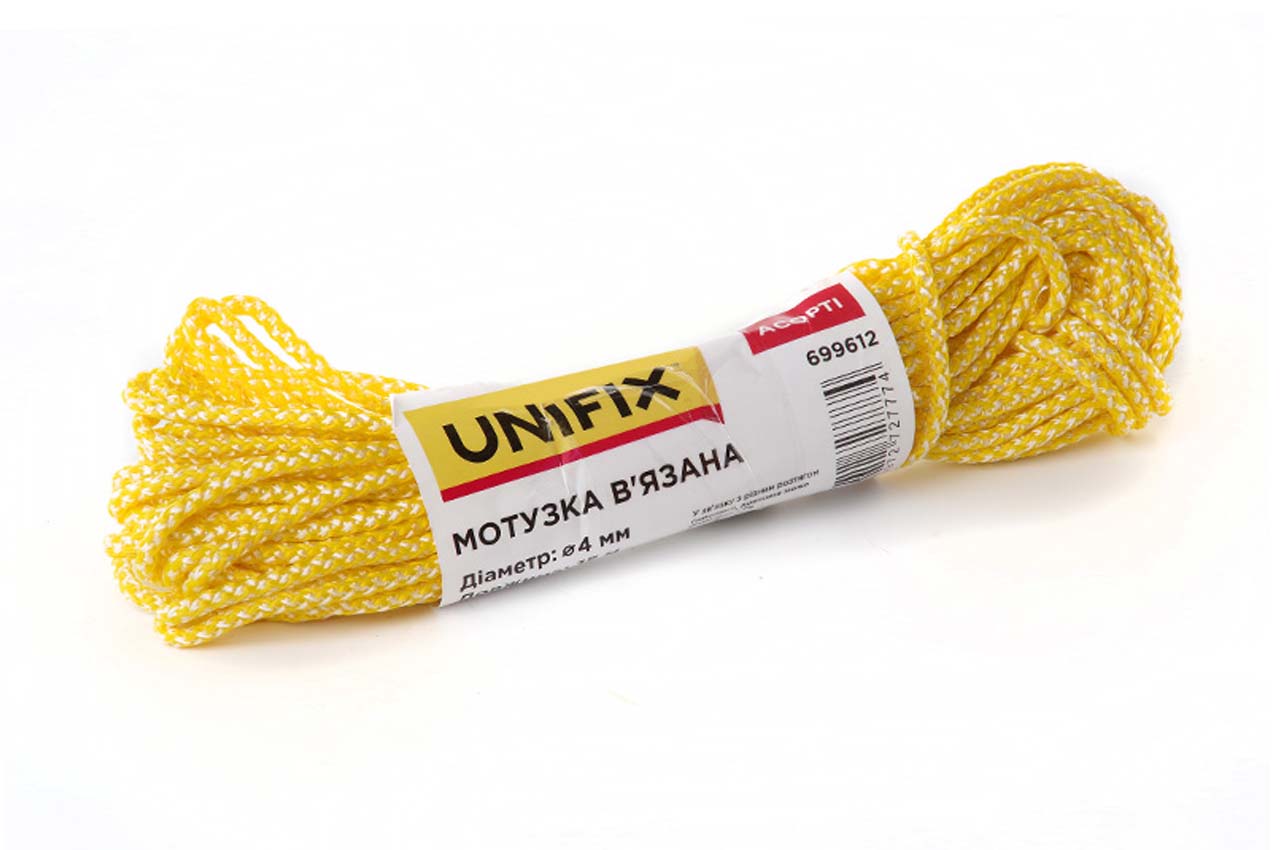 Мотузка в'язана Unifix 3мм x 15м асорті (699610)