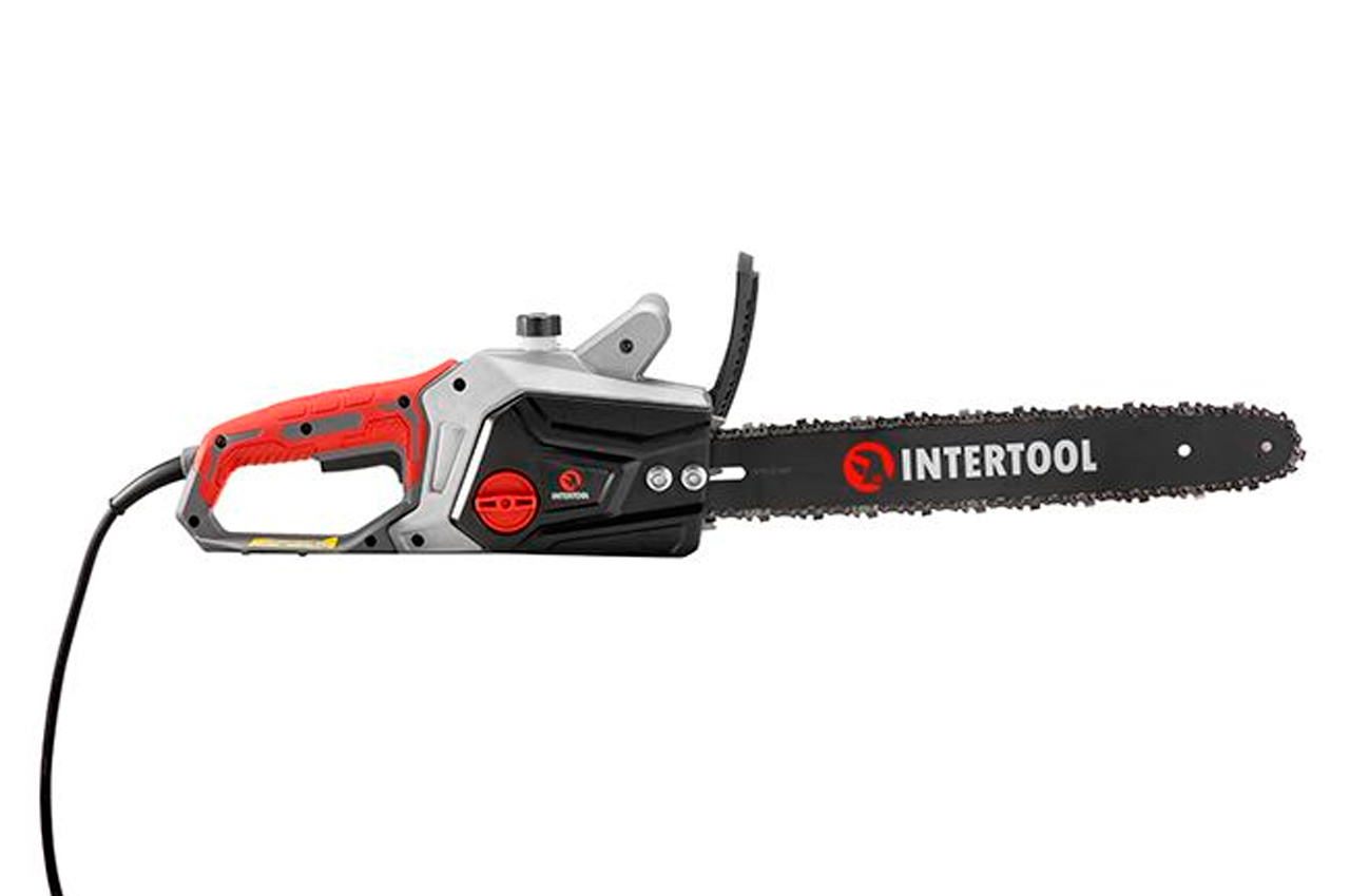 Пила ланцюгова електрична Intertool 1600Вт x 16" двигун бічний (DT-2200)
