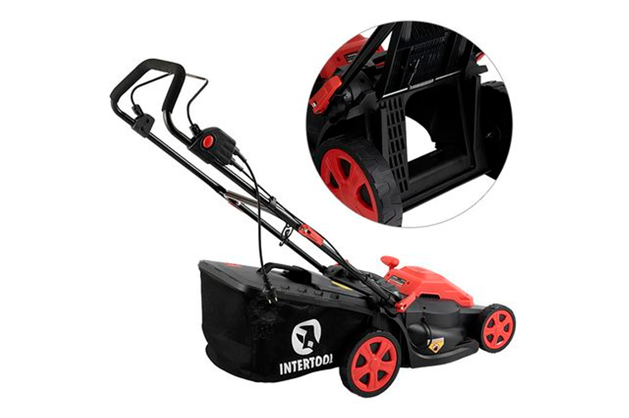 Газонокосарка електрична Intertool-Storm 1800Вт x 400мм x 40л (WT-2265)