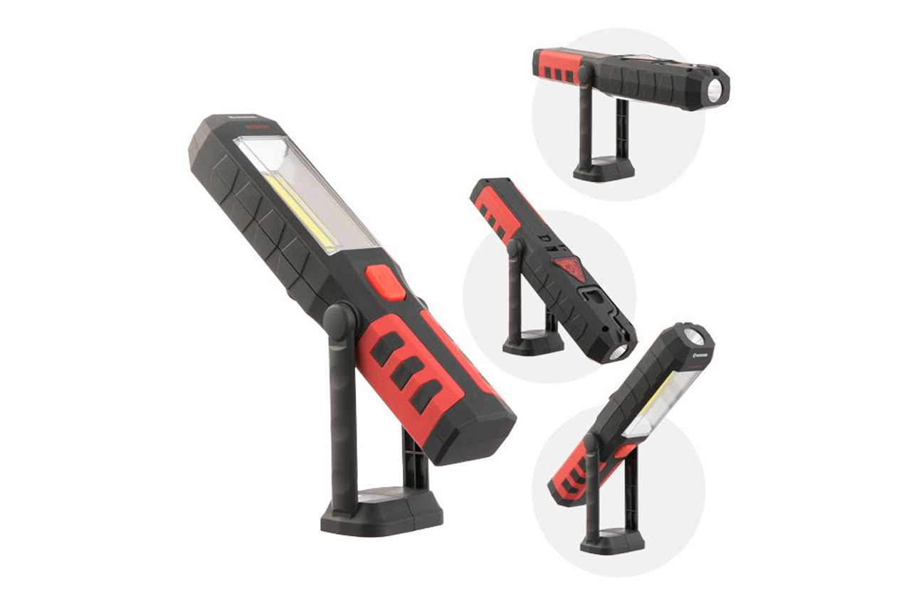 Ліхтар магнітний Intertool-Storm 1+3Вт x 200Лм x 1500мAч 3 (LB-0145)