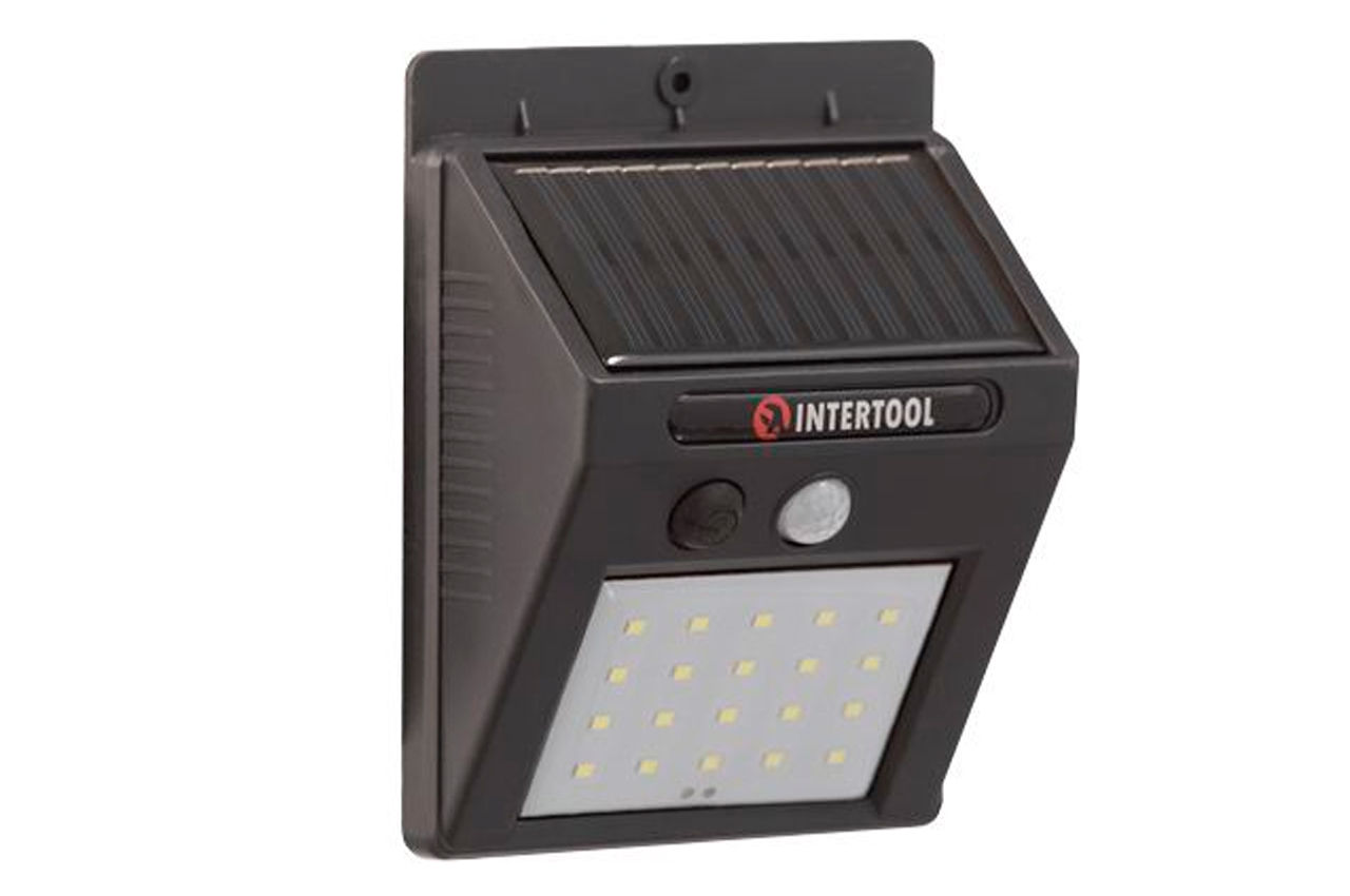 Ліхтар настінний Intertool 3Вт x 100Лм x 1200мAч 1 (LB-0112)