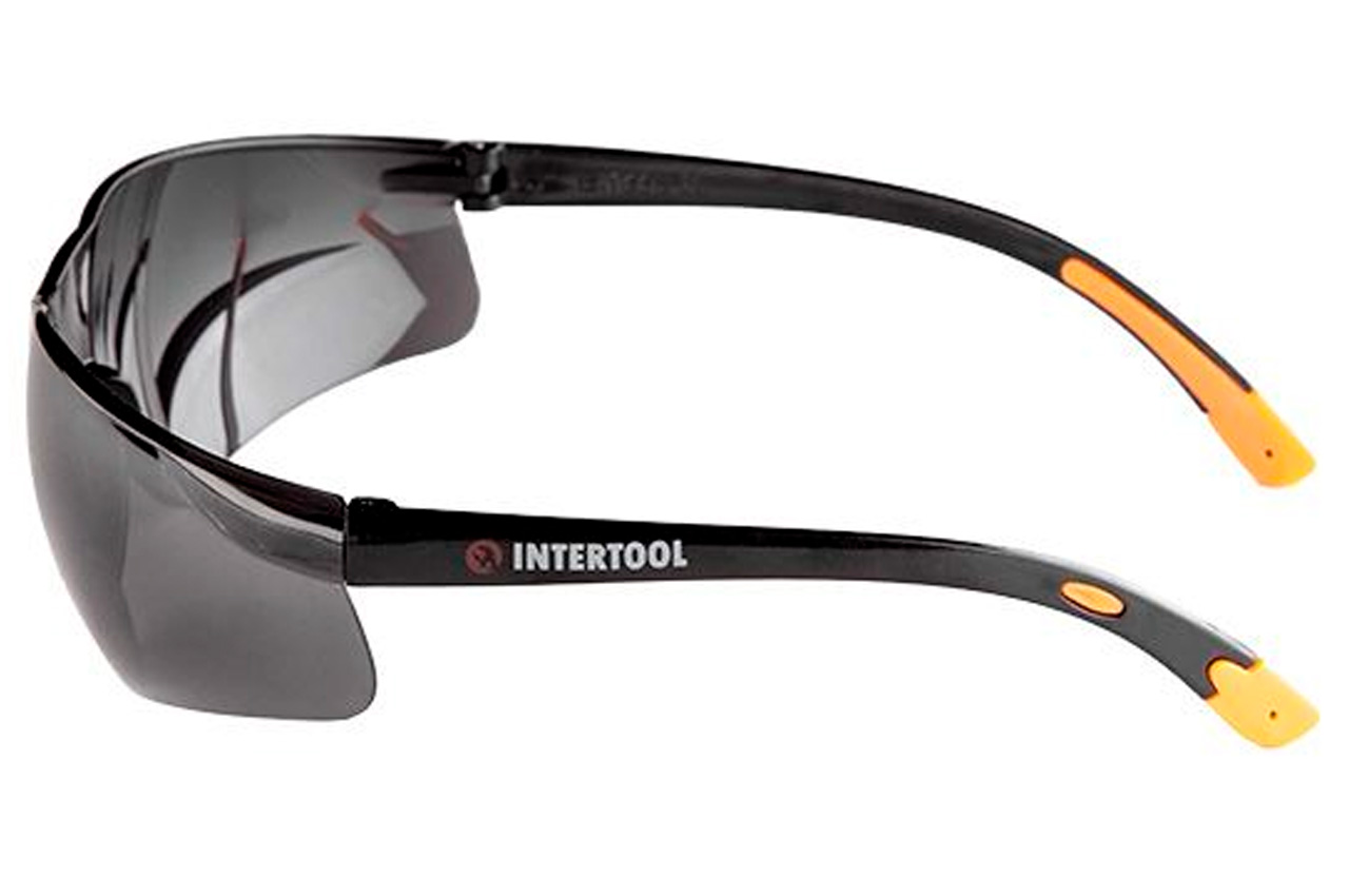 Окуляри захисні Intertool полікарбонат затемнені (SP-0088)