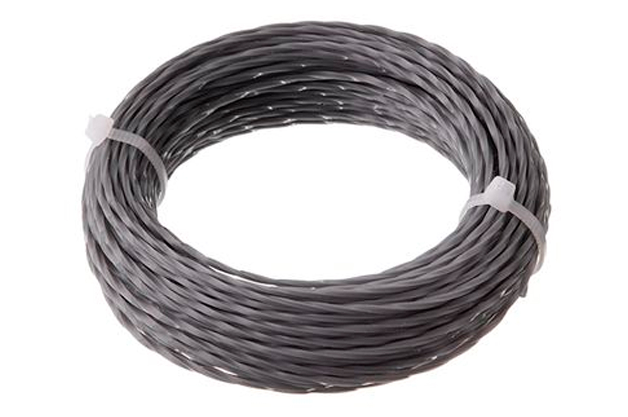 Ліска для тримера Intertool 1.6мм x 15м квадрат кручений армований (DT-2326)