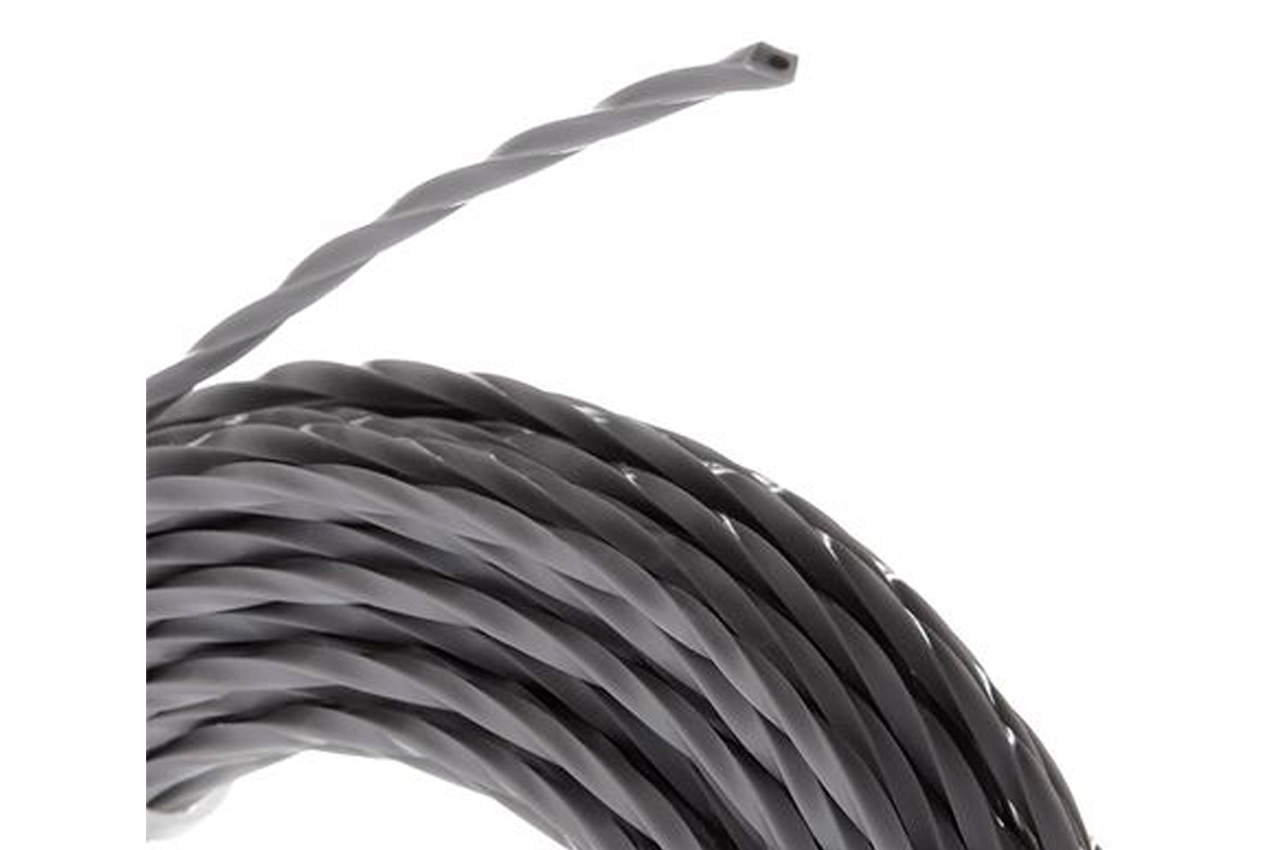 Ліска для тримера Intertool 1.6мм x 15м квадрат кручений армований (DT-2326)