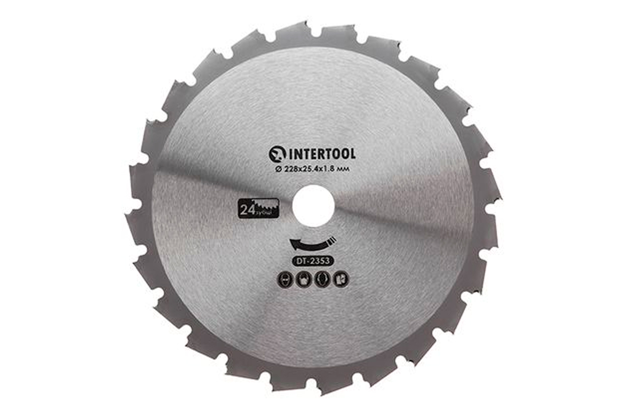 Диск для тримера Intertool 228мм x 24Т побідитовий (DT-2353)