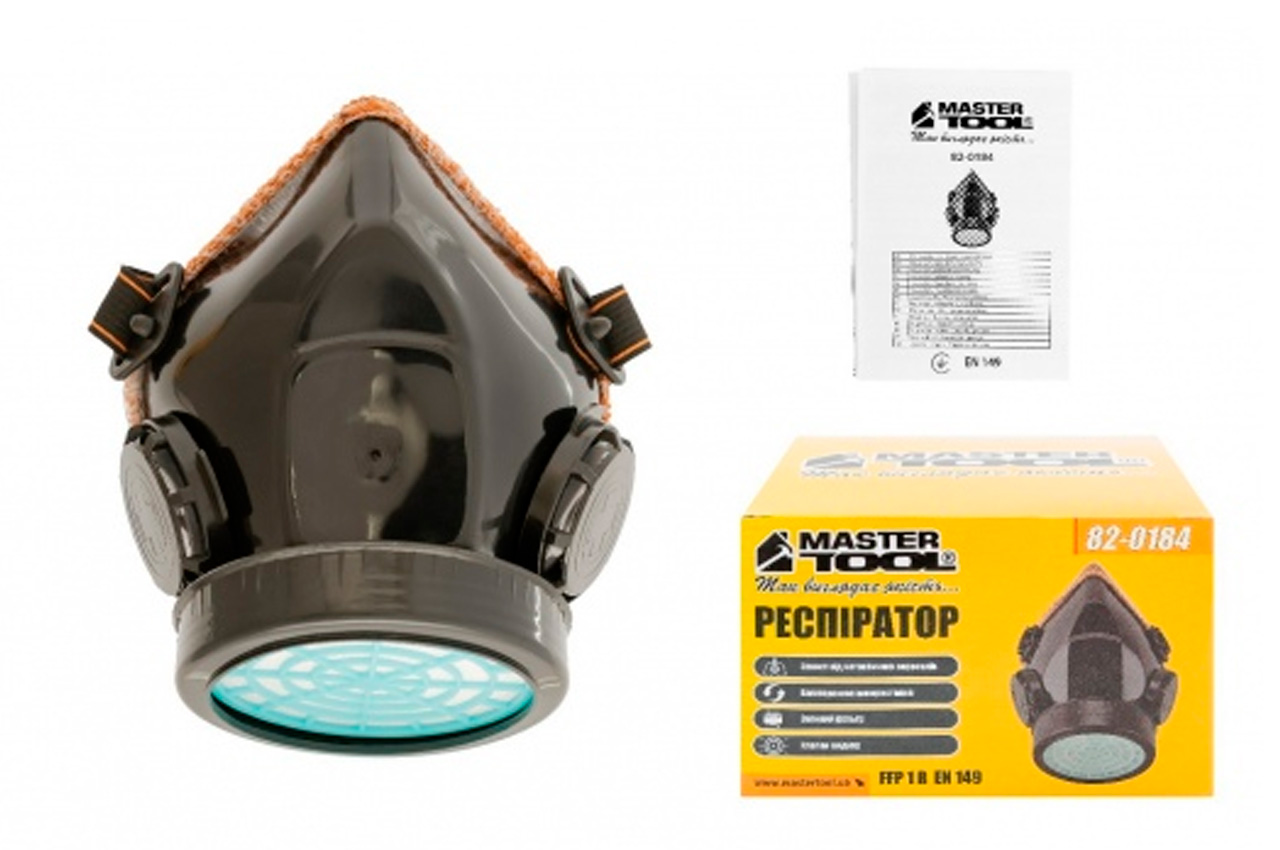 Респіратор пиловий Mastertool FFP1 R EN протиаерозольний 1 фільтр (82-0184)