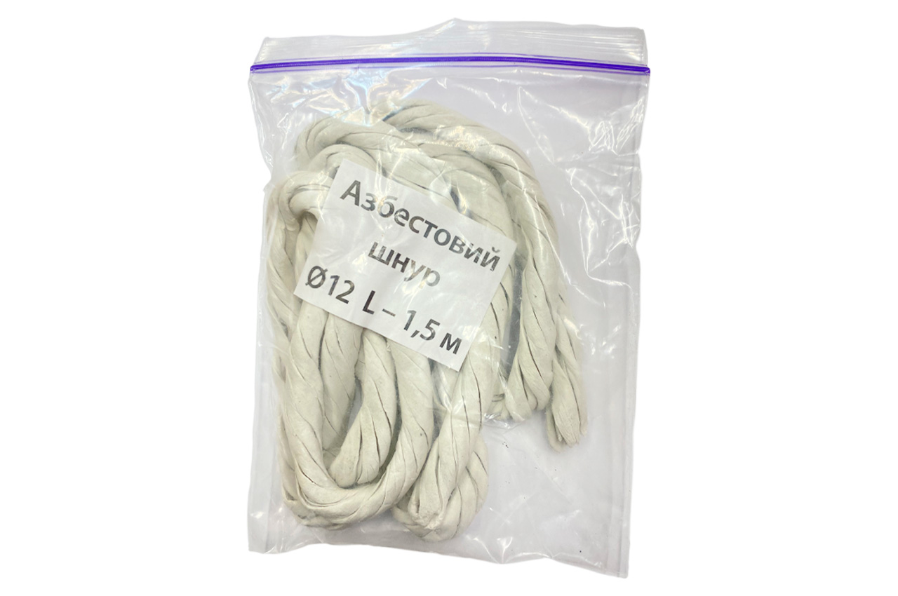 Шнур азбестовий KS-UKR 12х1.5м (KS1215)