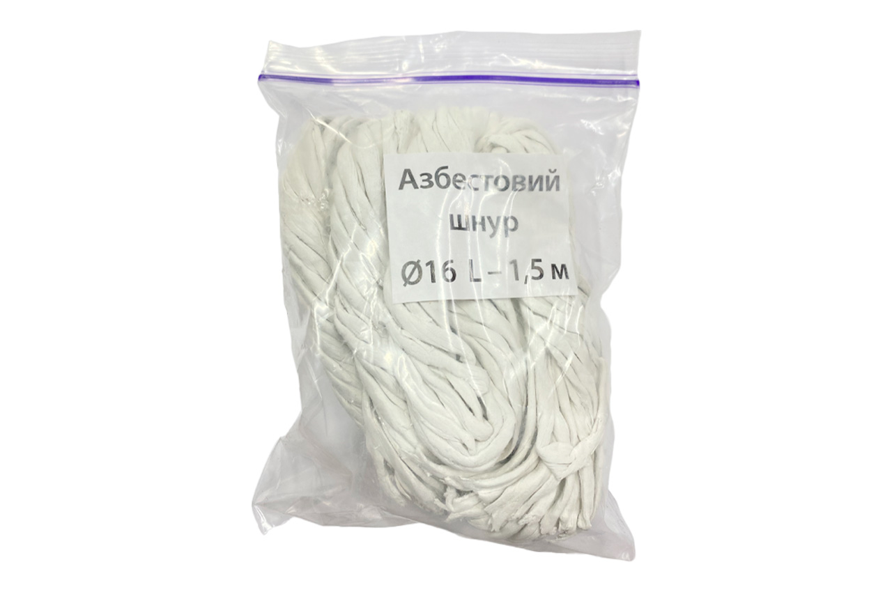Шнур азбестовий KS-UKR 16х1.5м (KS1615)