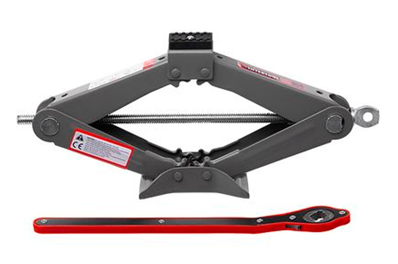 Домкрат механический Intertool 1.5т x 90-370мм ромбовидный с трещоткой (GT0183)