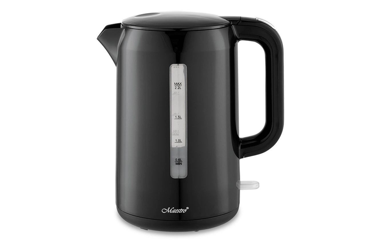 Електрочайник пластиковий Maestro 2.2л чорний (MR-022-BLACK)