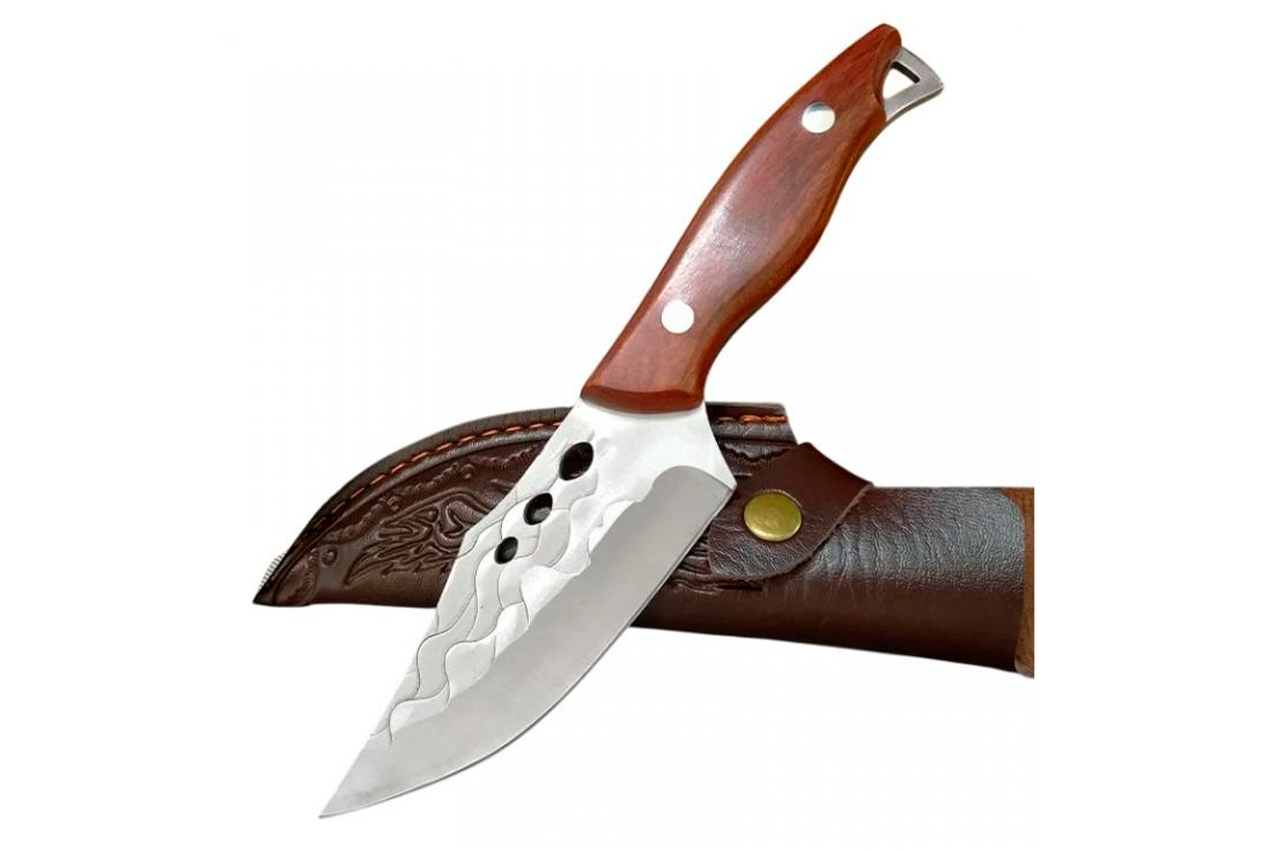 Ніж кований туристичний Hunt 215мм 110+105мм у чохлі (ATF-873)