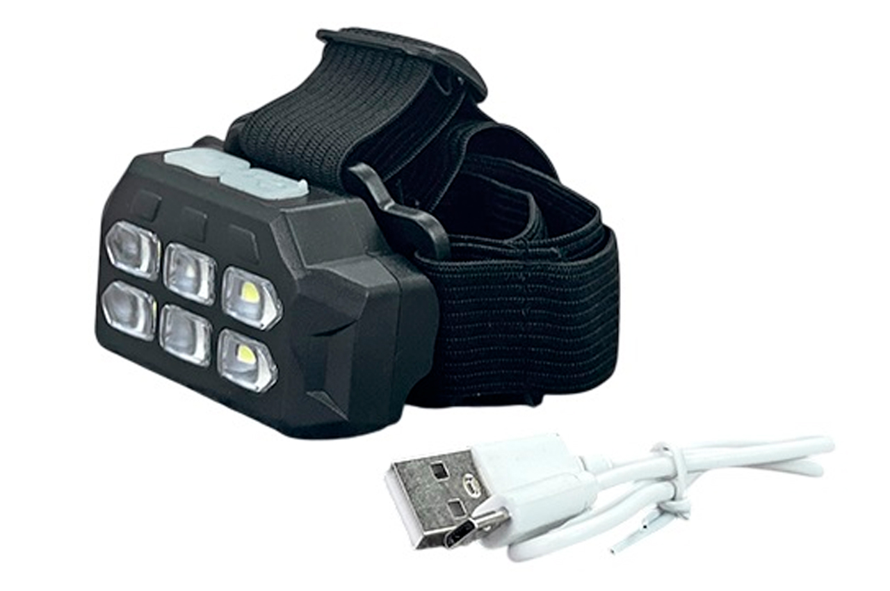 Ліхтар налобний акумуляторний 6SMD (SQ-816)