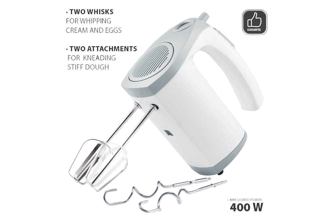 Міксер ручний Maestro 400Вт білий (MR-505-WHITE)