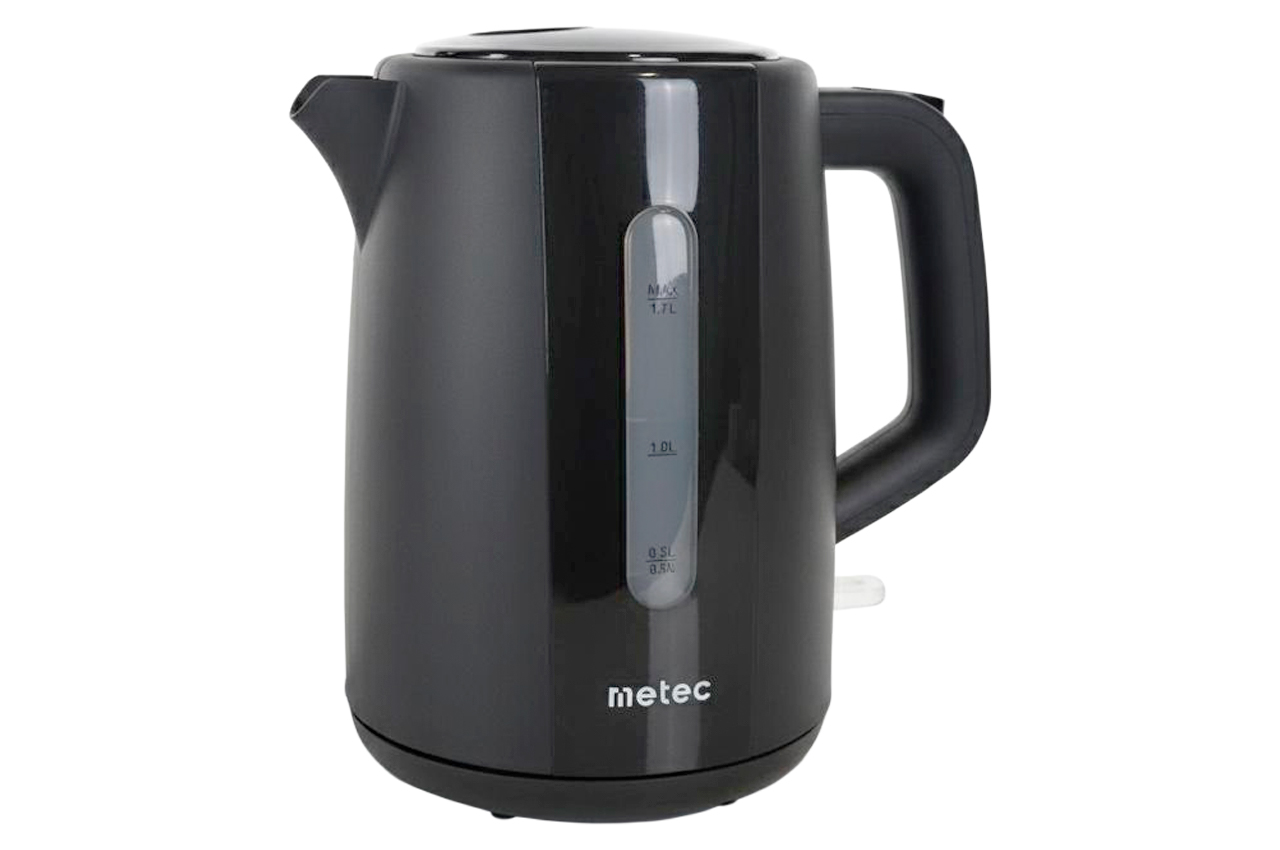 Електрочайник пластиковий Metec 1.7л чорний (700035)